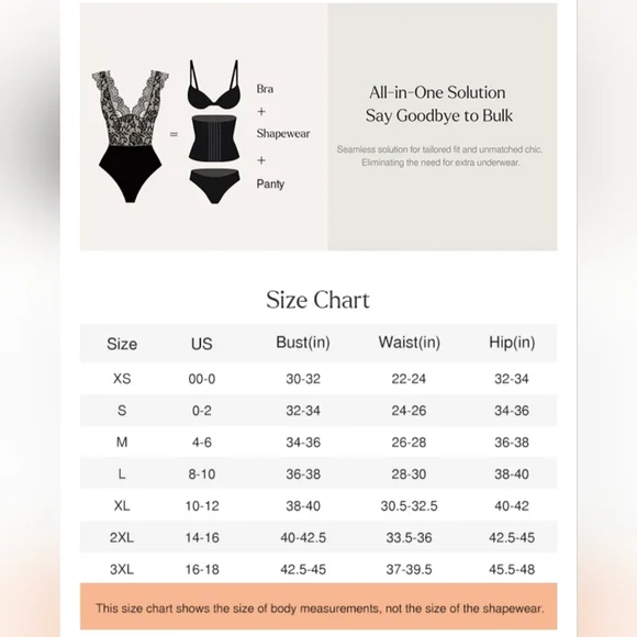 SOLD Popilush Shapewear Lace Body Suits  #533 - Picture 5 of 10